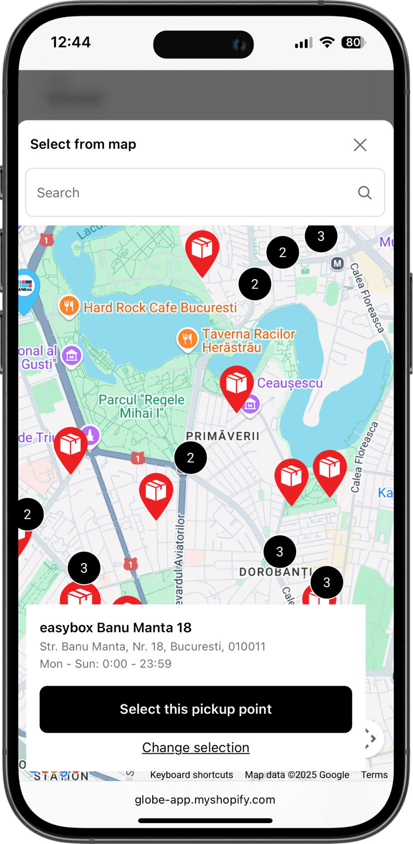 Ecolet pickup points Shopify