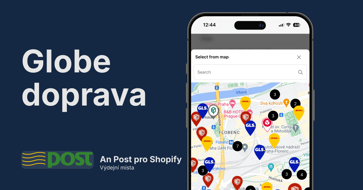 An Post výdejní místa pro Shopify