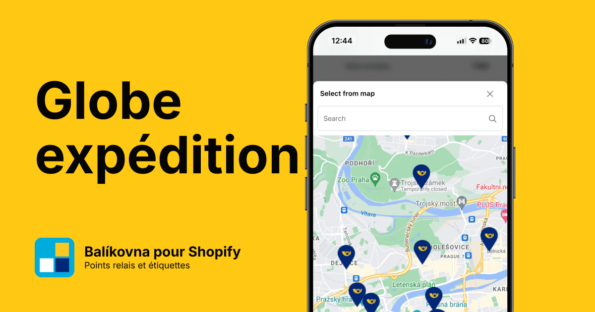 Intégration Balíkovna complète pour Shopify