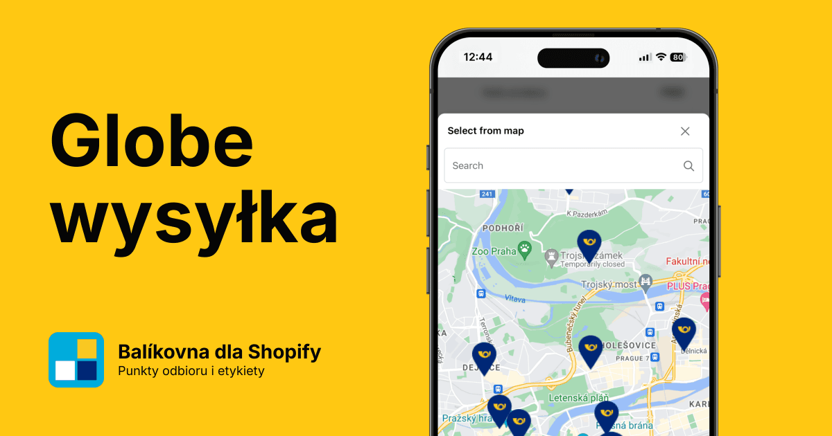 Pełna integracja Balíkovna z Shopify