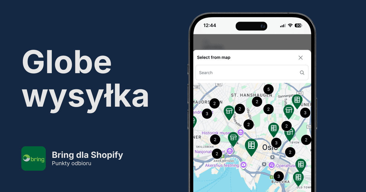 Punkty odbioru Bring w Shopify