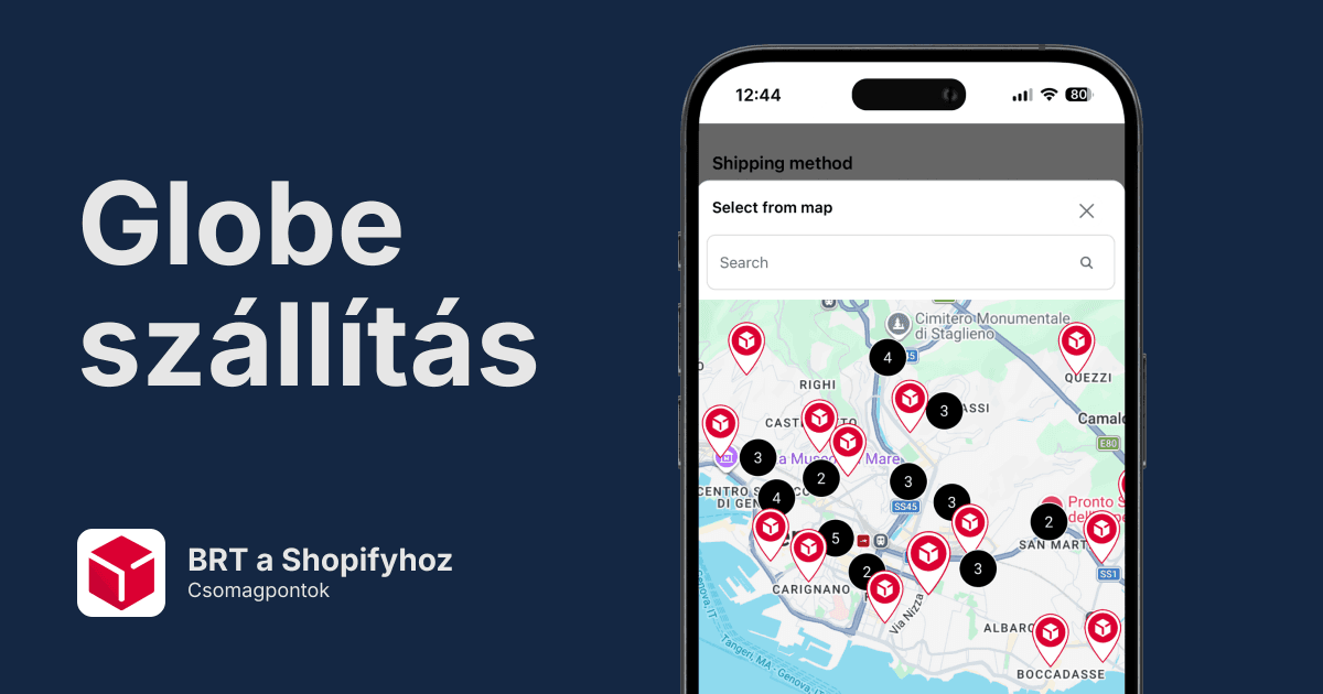 BRT Pickup Points for Shopify