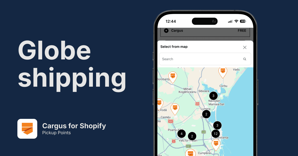 Cargus Pickup Points for Shopify