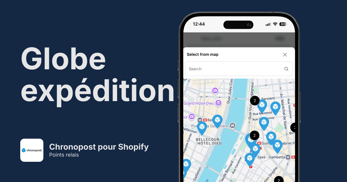 Points relais Chronopost pour Shopify