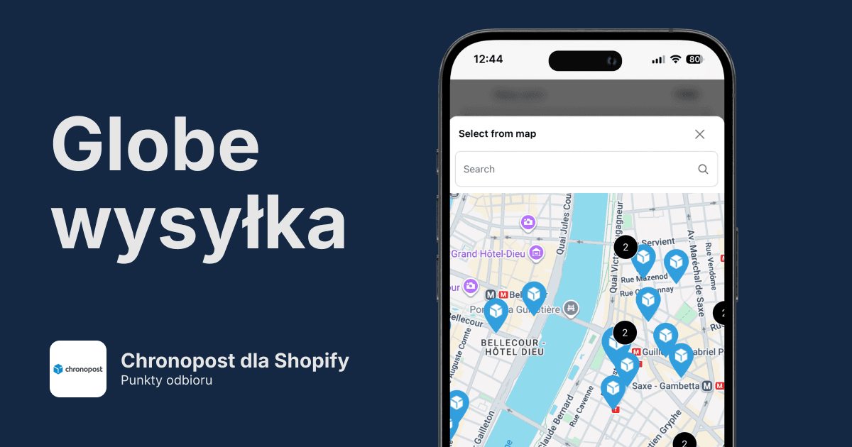 Punkty odbioru Chronopost w Shopify