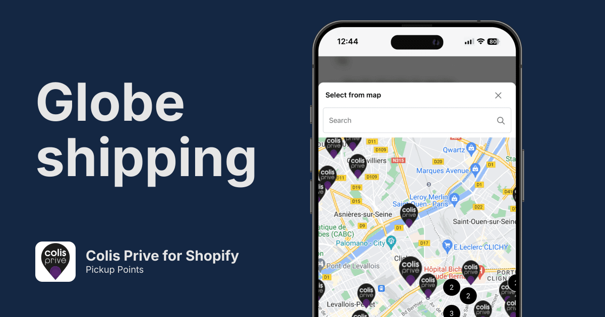 Colis Privé Pickup Points for Shopify