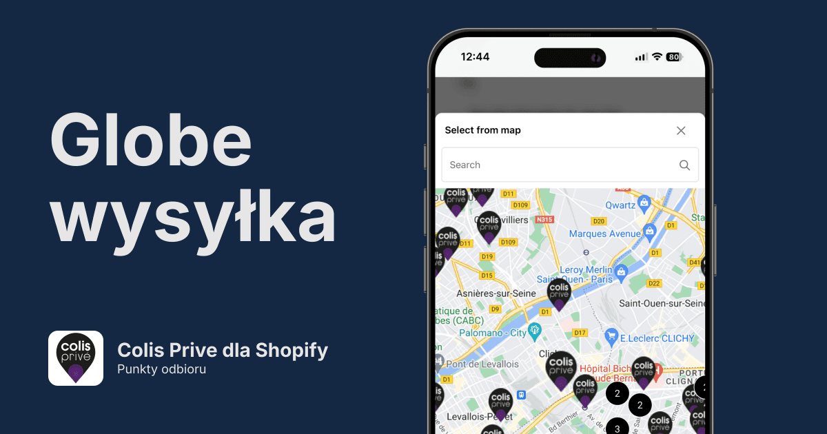 Punkty odbioru Colis Privé w Shopify