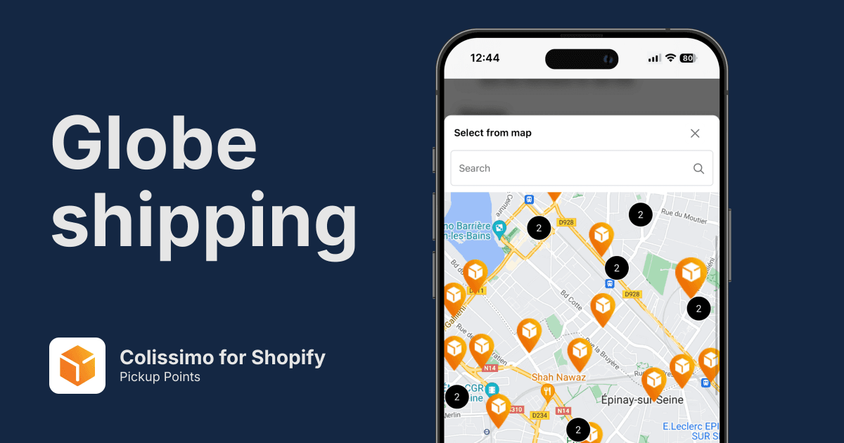Colissimo Pickup Points for Shopify