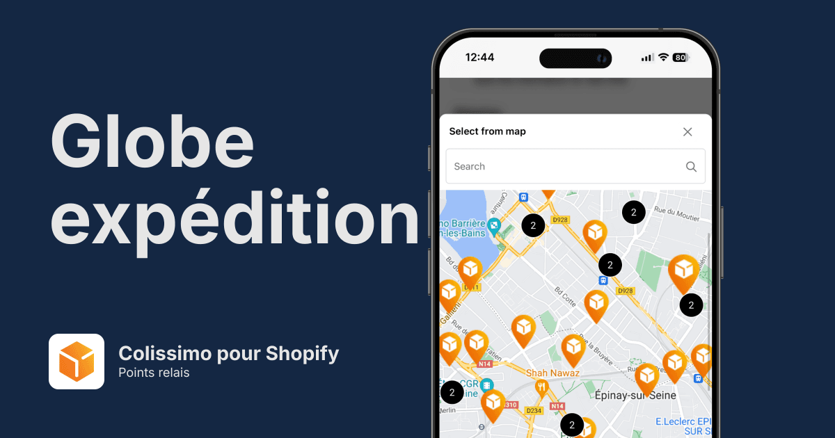 Points relais Colissimo pour Shopify
