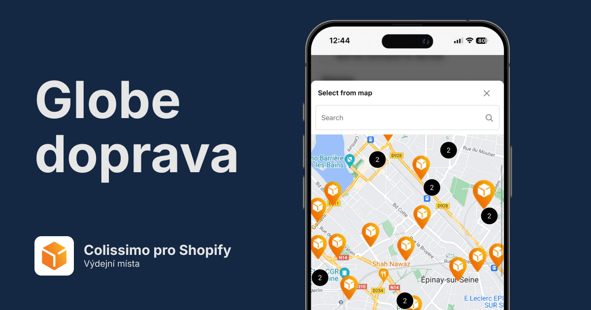 Colissimo výdejní místa pro Shopify