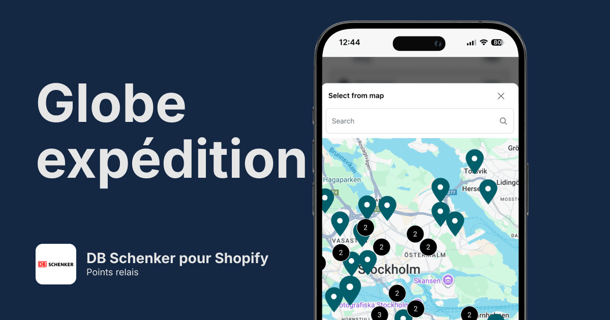 Points relais DB Schenker pour Shopify