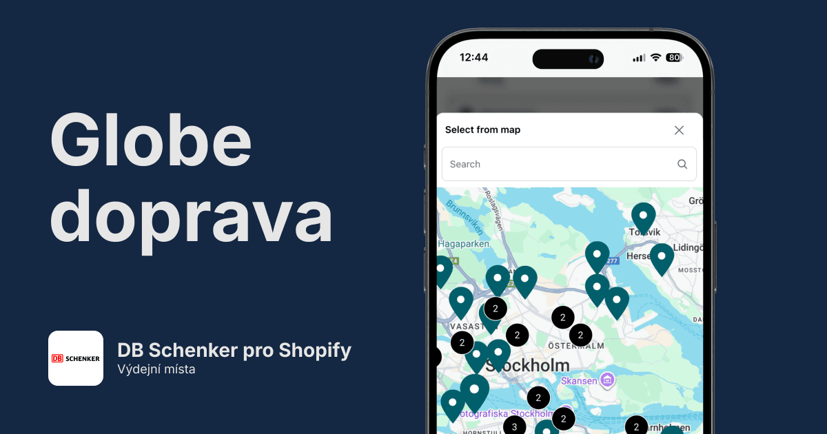 DB Schenker výdejní místa pro Shopify