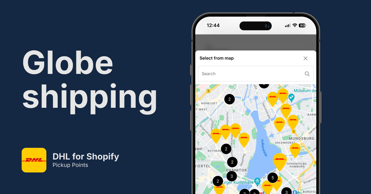 DHL Pickup Points for Shopify