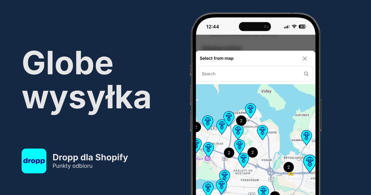 Punkty odbioru Dropp w Shopify