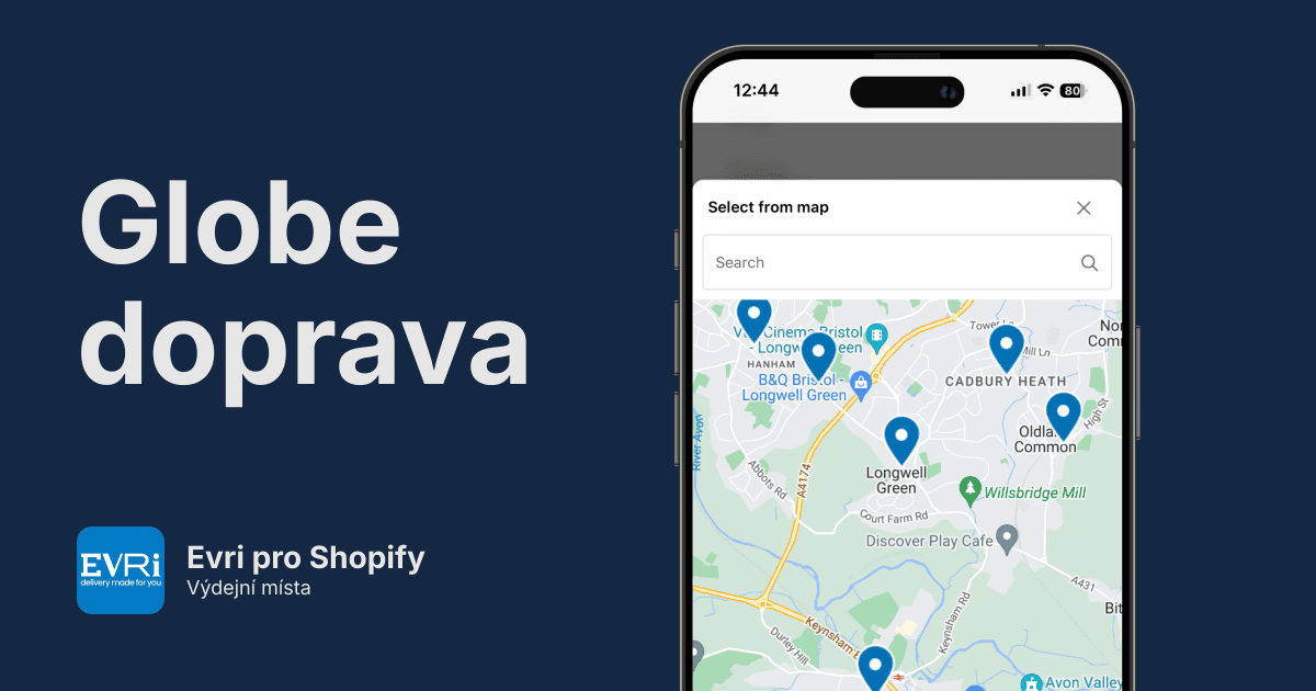 Evri výdejní místa pro Shopify
