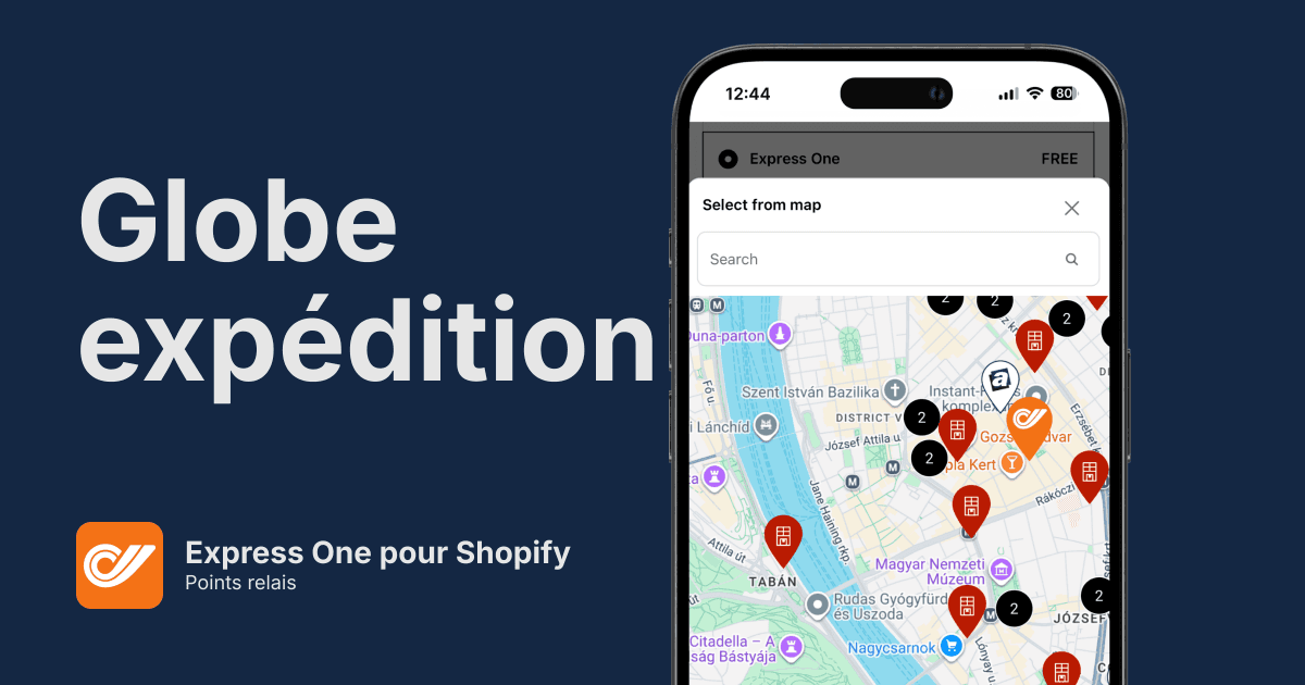 Points relais Express One pour Shopify
