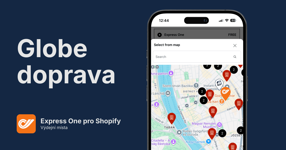 Express One výdejní místa pro Shopify