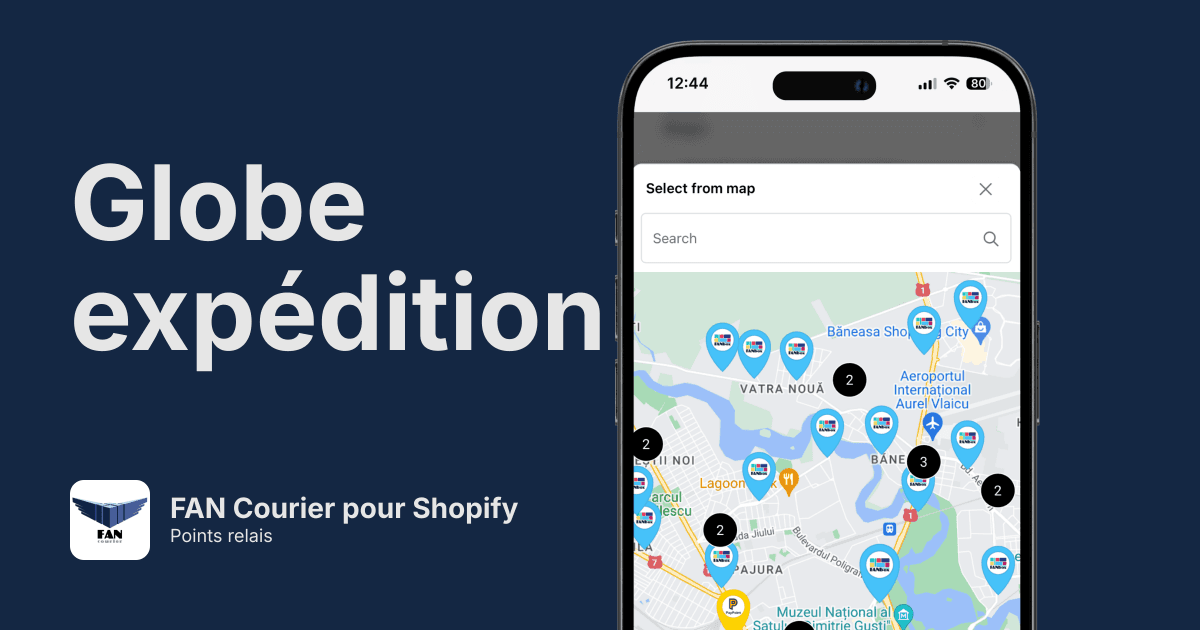Points relais FAN Courier pour Shopify