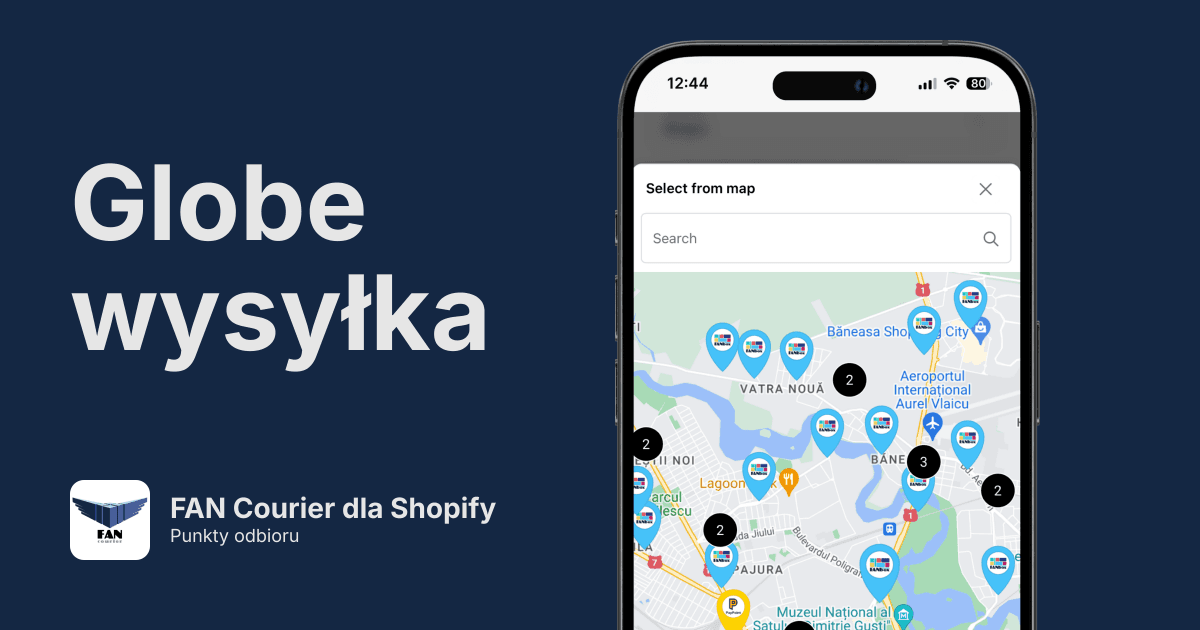 Punkty odbioru FAN Courier w Shopify