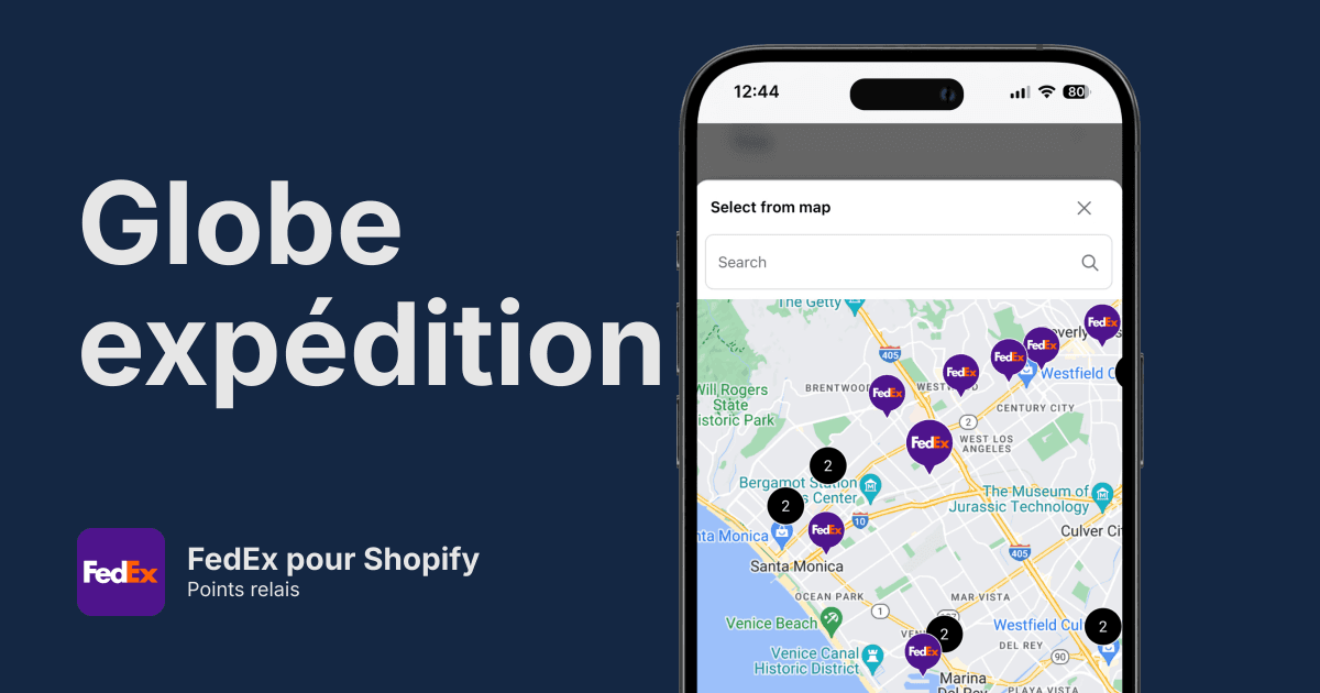 Points relais FedEx pour Shopify