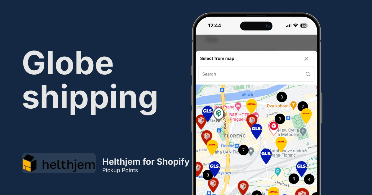Helthjem Pickup Points for Shopify
