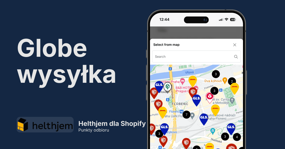 Punkty odbioru Helthjem w Shopify