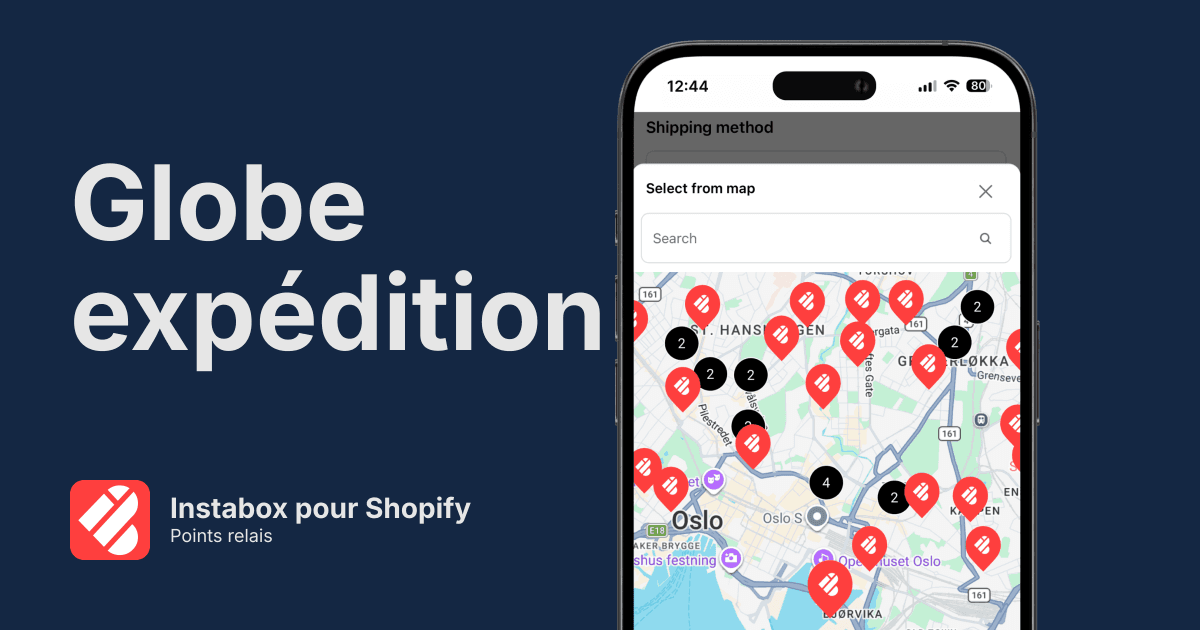 Points relais Instabox pour Shopify