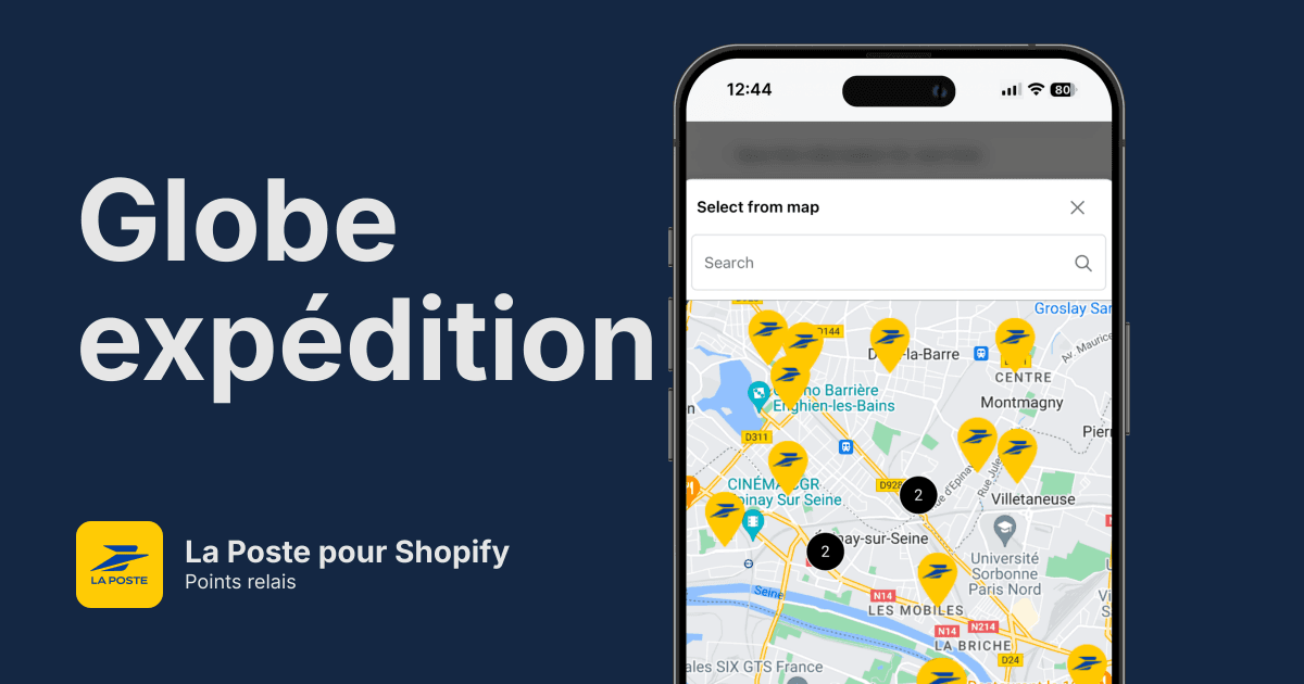 Points relais La Poste pour Shopify