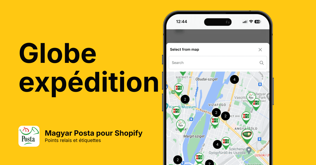 Intégration Magyar Posta complète pour Shopify