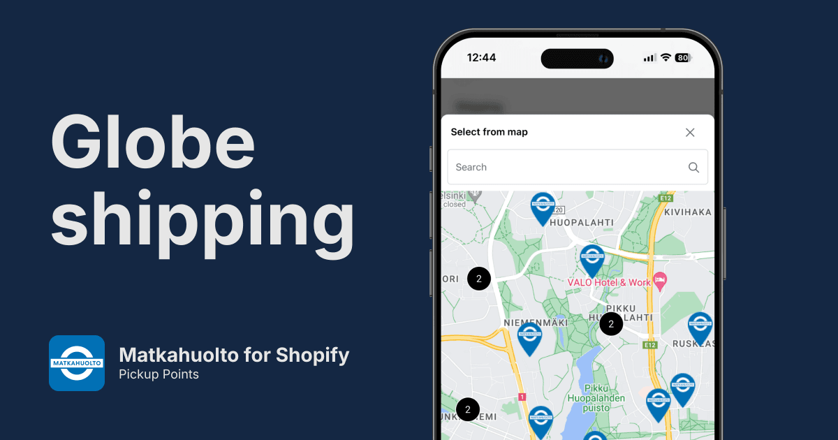 Matkahuolto Pickup Points for Shopify