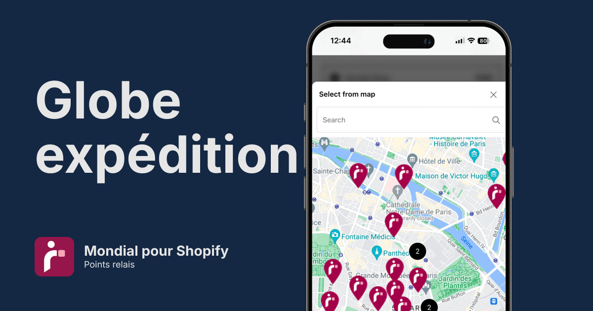 Points relais Mondial Relay pour Shopify