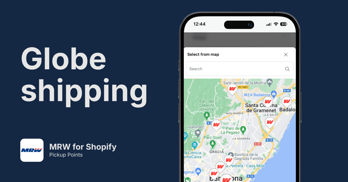 MRW Pickup Points for Shopify