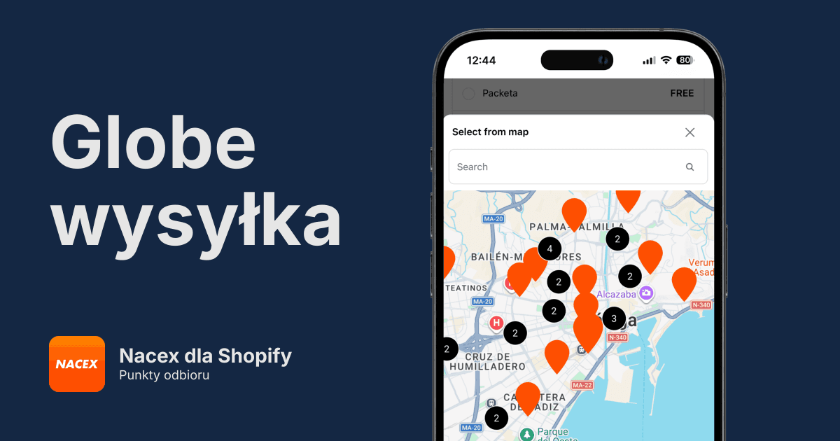 Punkty odbioru Nacex w Shopify