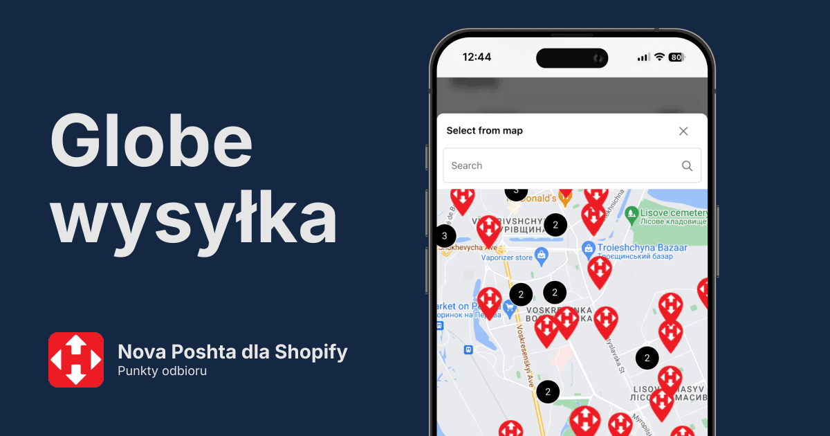 Punkty odbioru Nova Poshta w Shopify