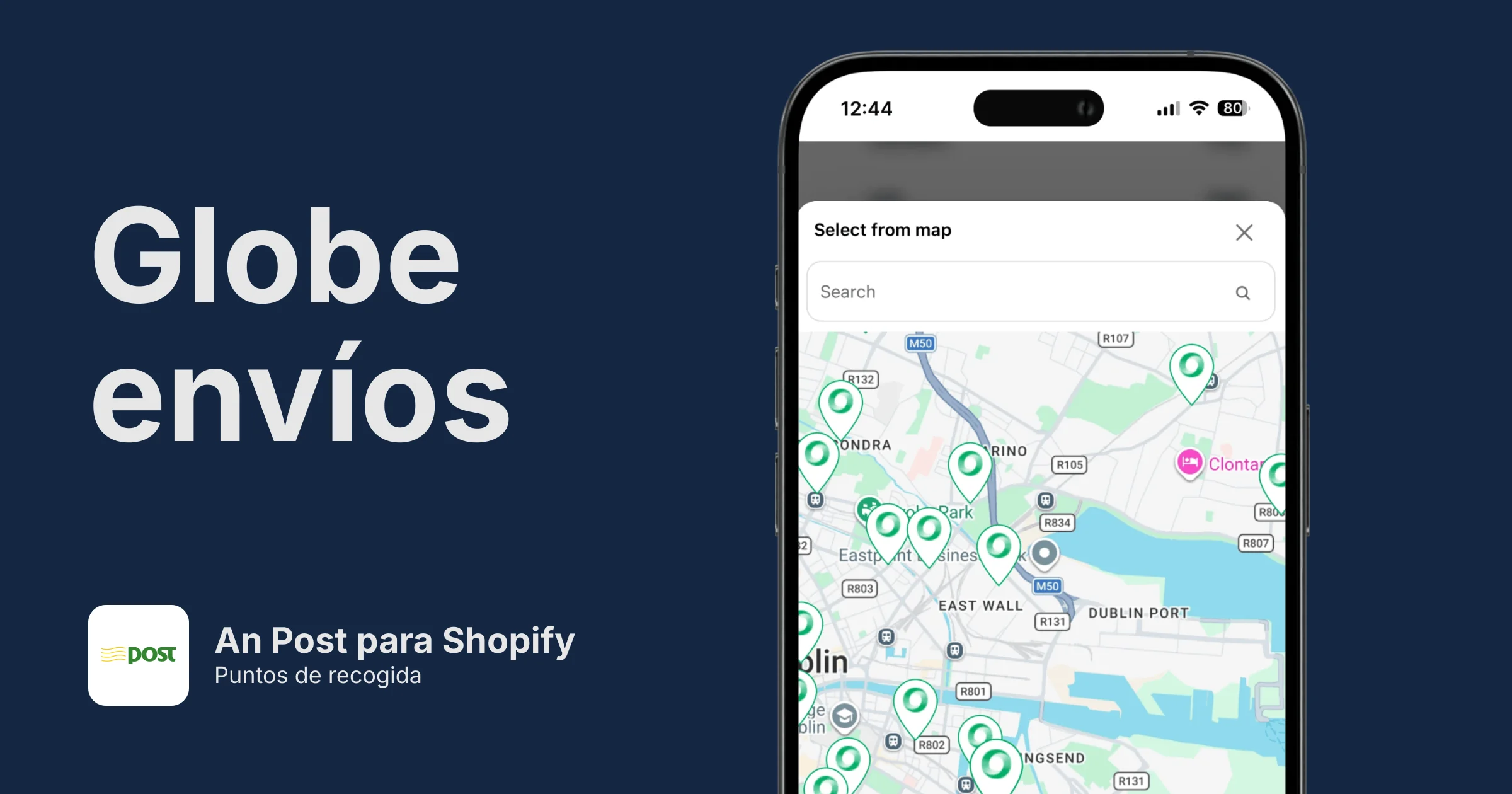 Puntos de recogida de An Post para Shopify