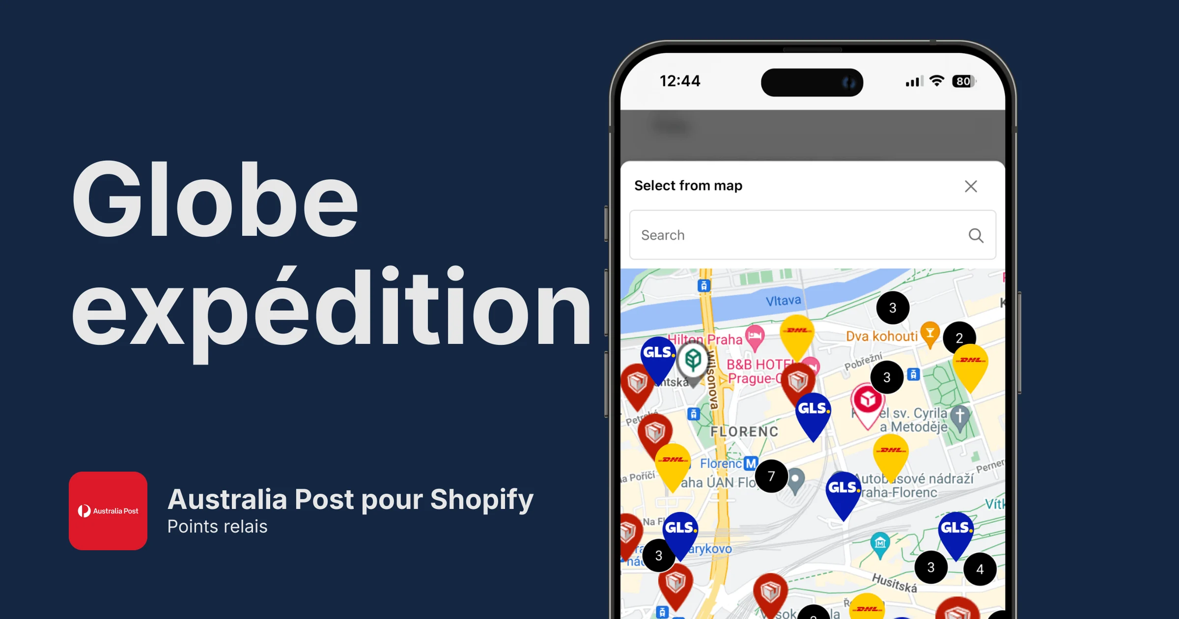 Points relais Australia Post pour Shopify