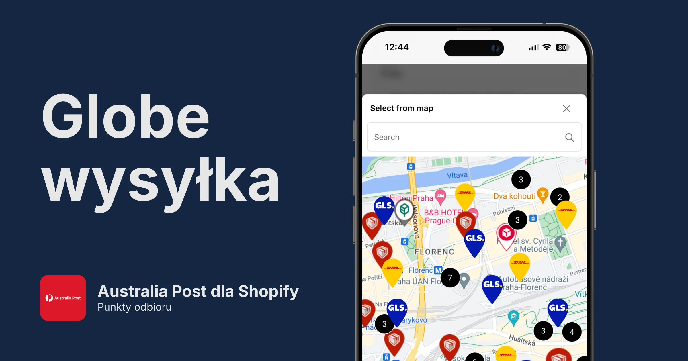 Punkty odbioru Australia Post w Shopify