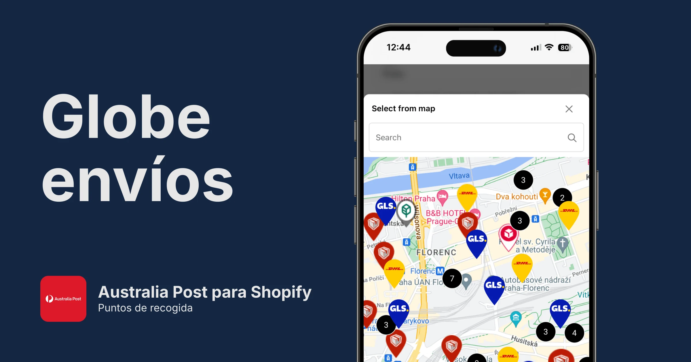 Puntos de recogida de Australia Post para Shopify