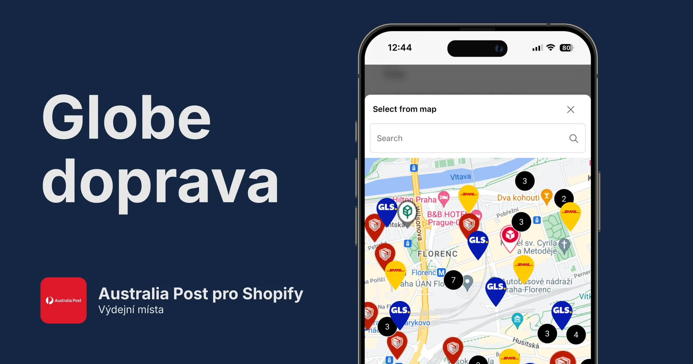 Australia Post výdejní místa pro Shopify