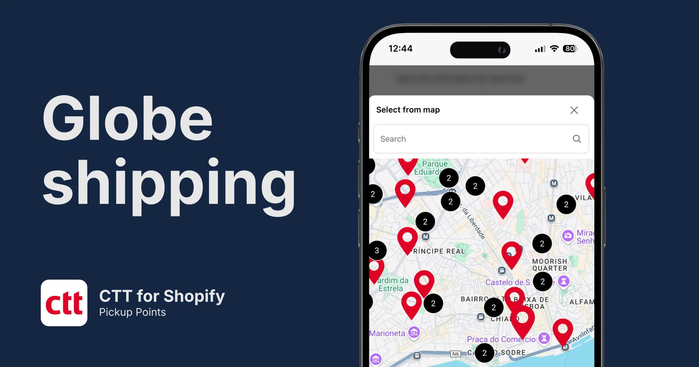CTT Pickup Points for Shopify