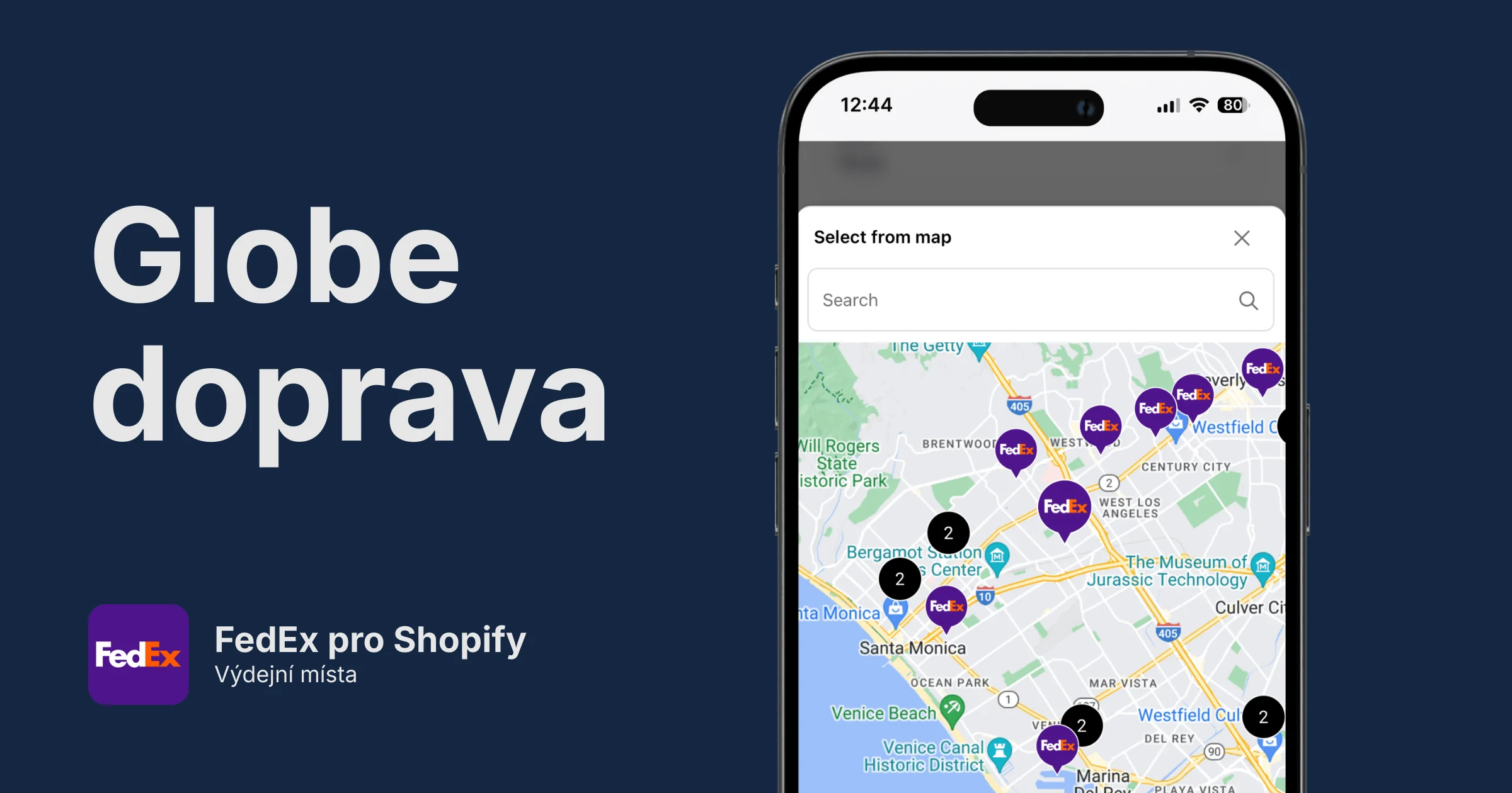 FedEx výdejní místa pro Shopify