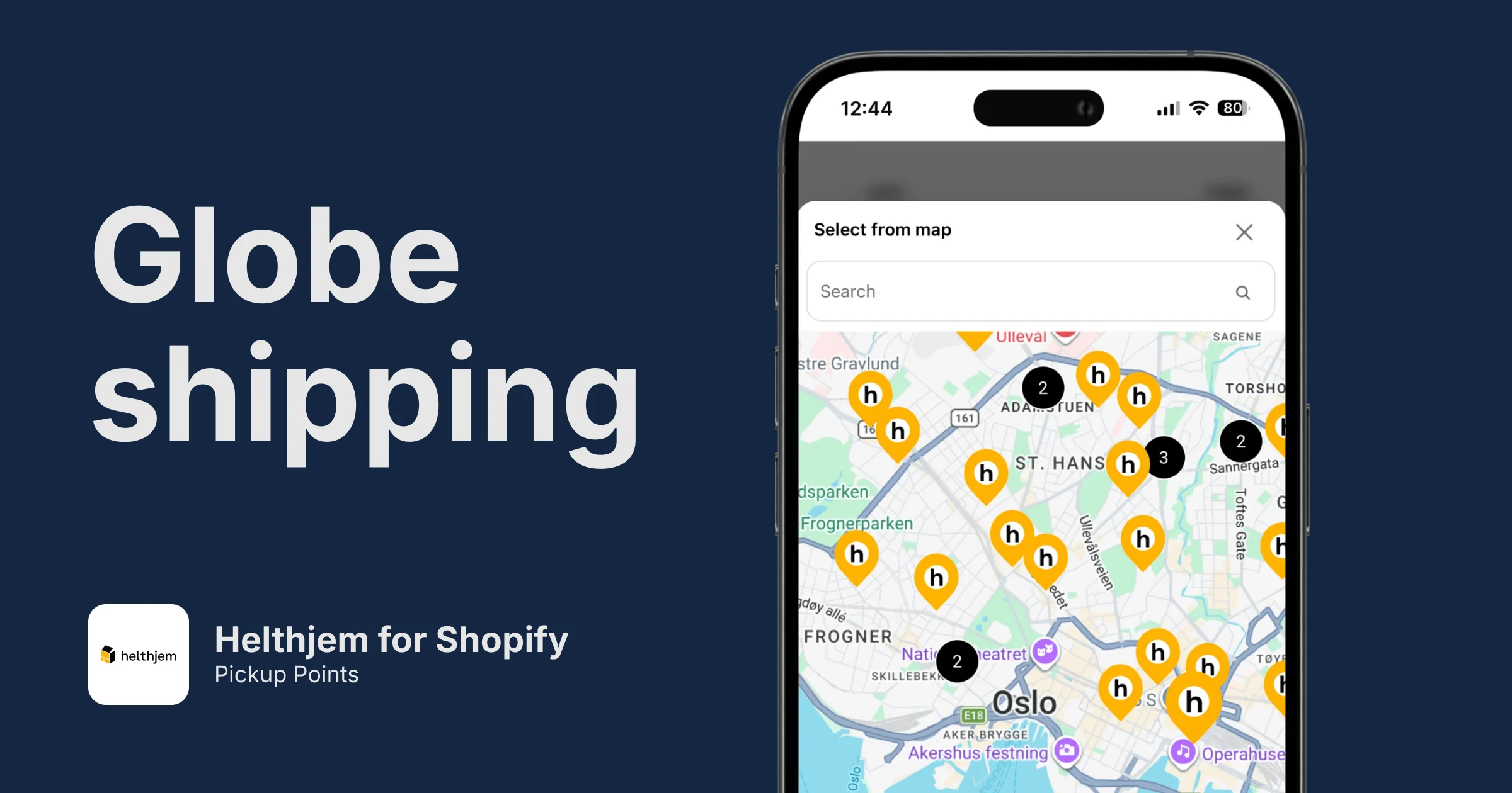 Helthjem Pickup Points for Shopify
