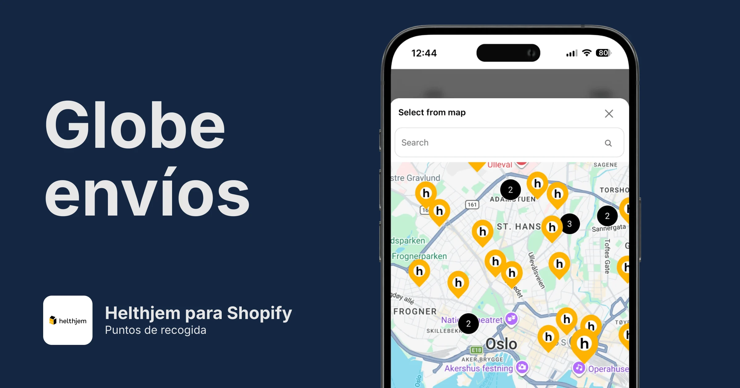 Puntos de recogida de Helthjem para Shopify
