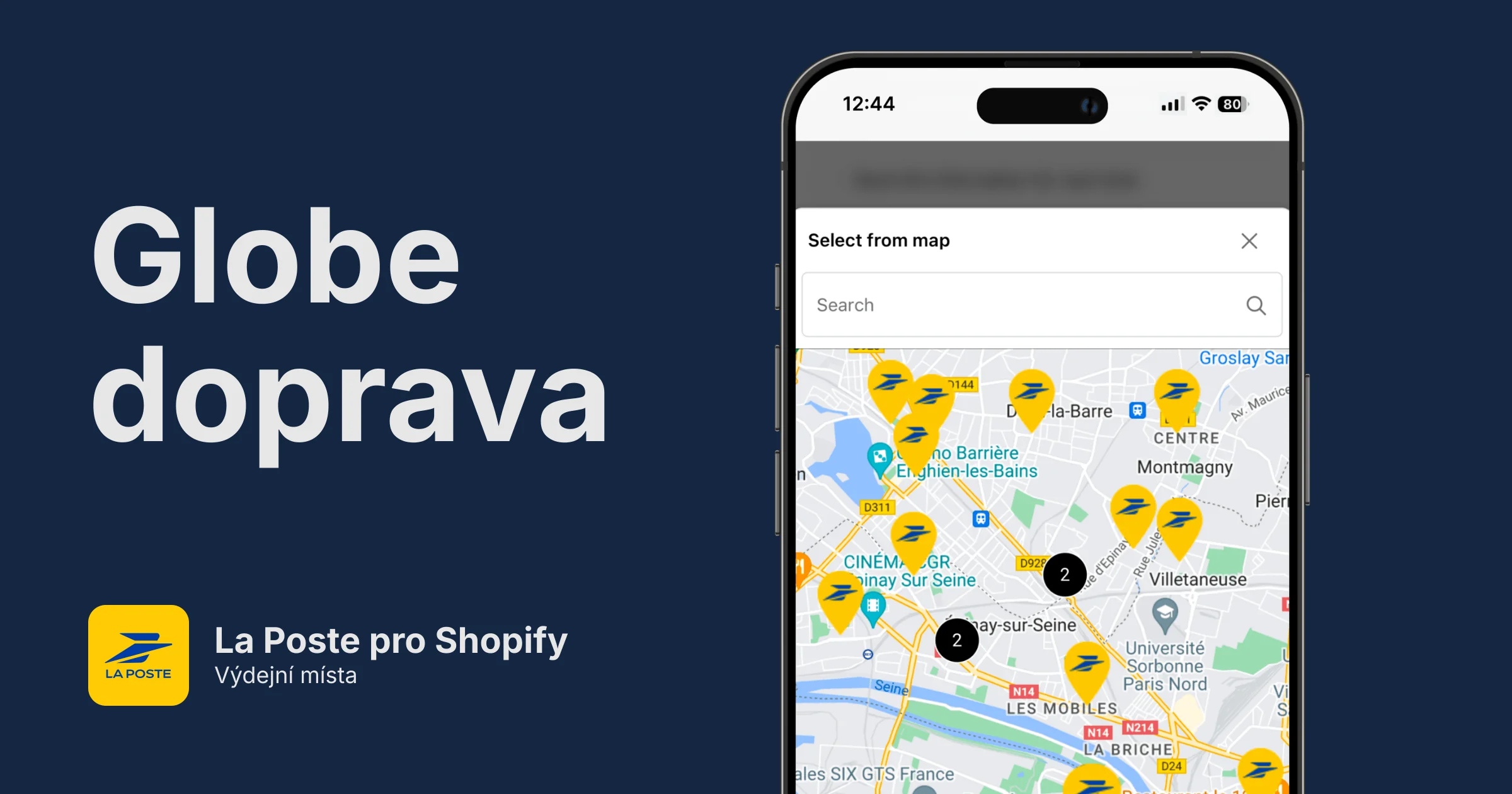 La Poste výdejní místa pro Shopify