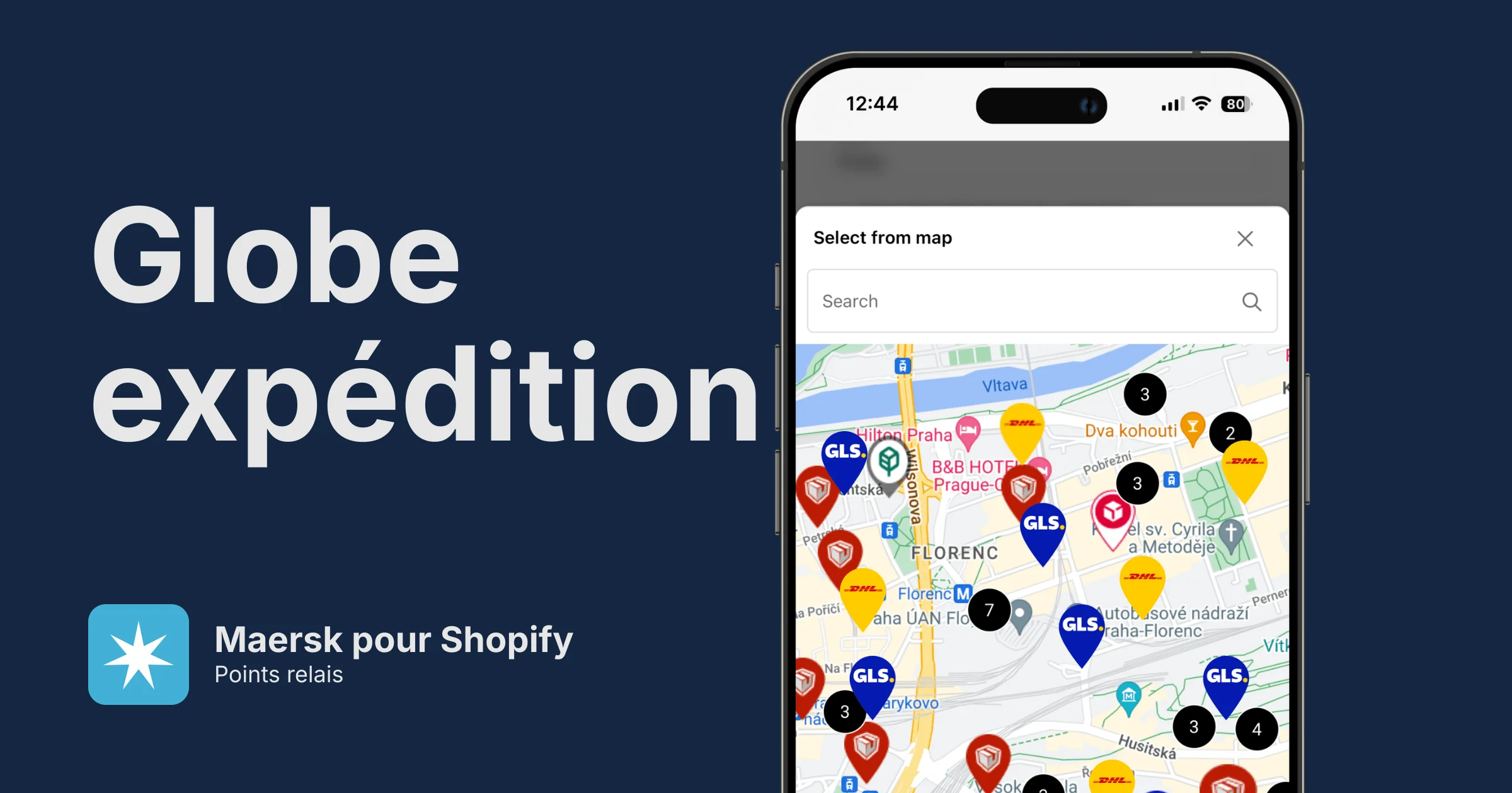 Points relais Maersk pour Shopify