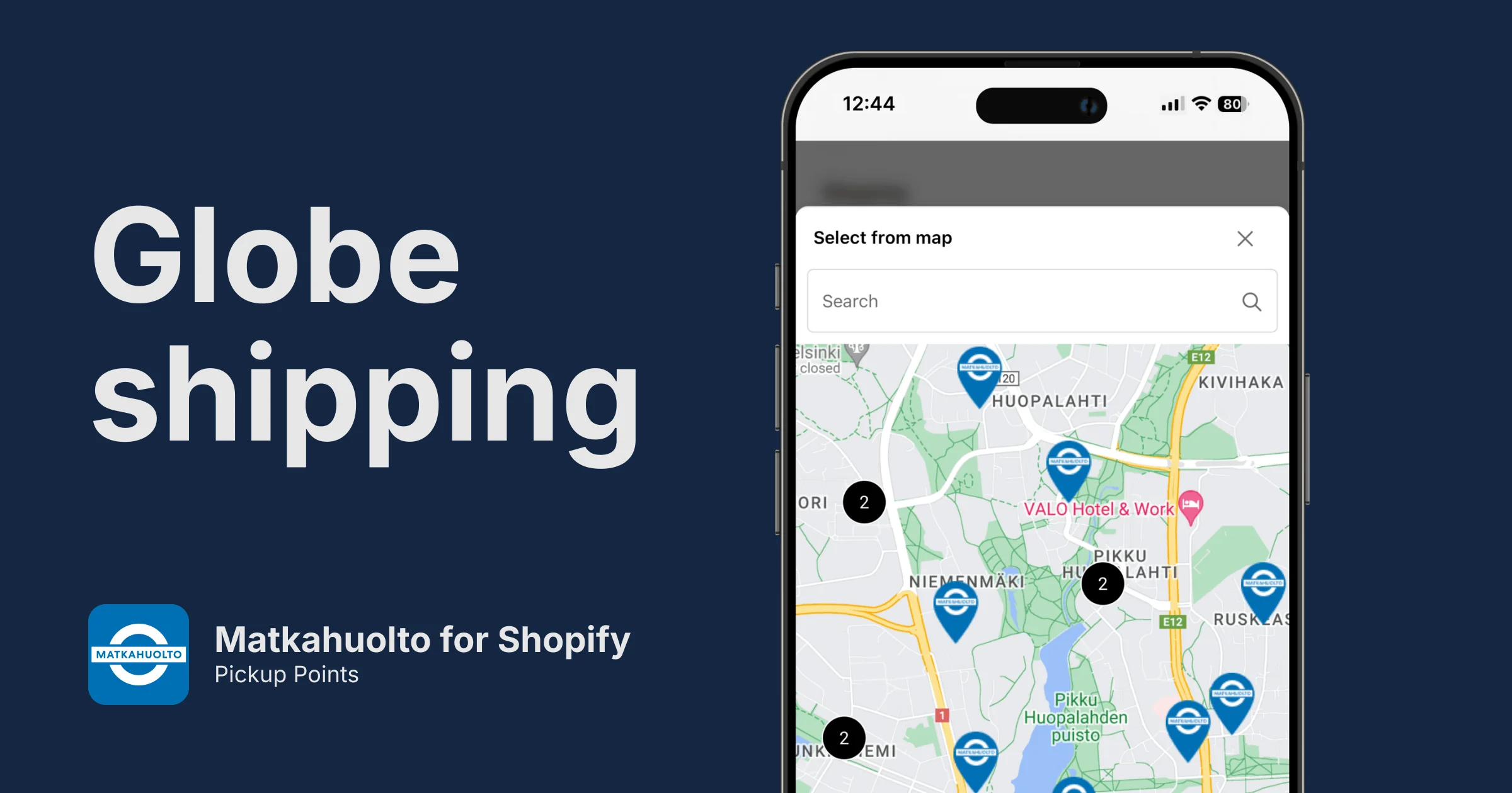 Matkahuolto Pickup Points for Shopify