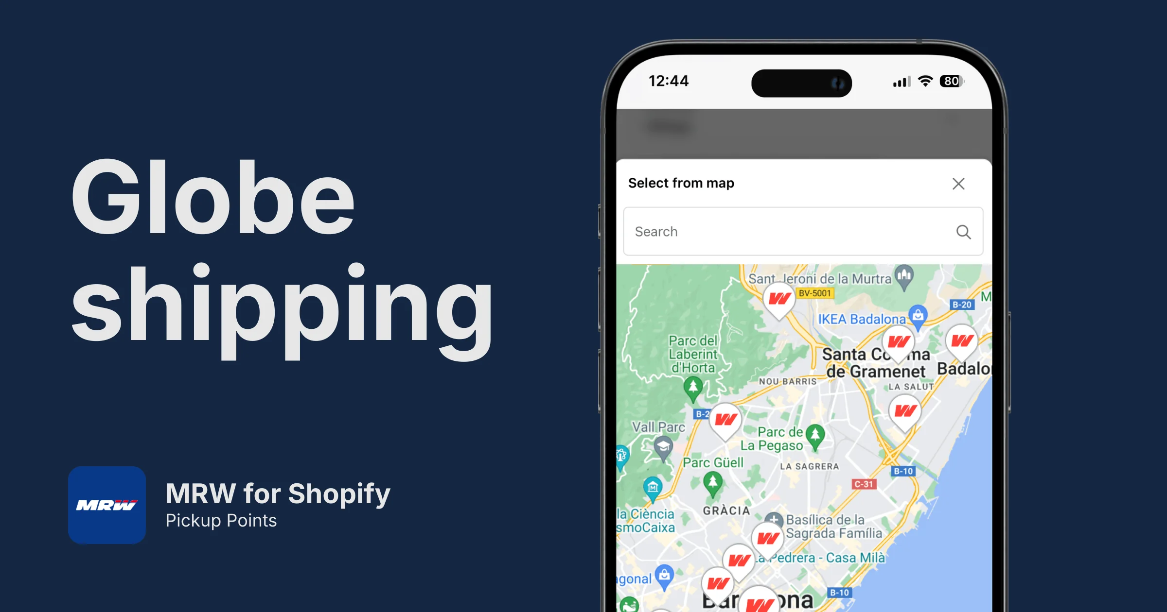 MRW Pickup Points for Shopify