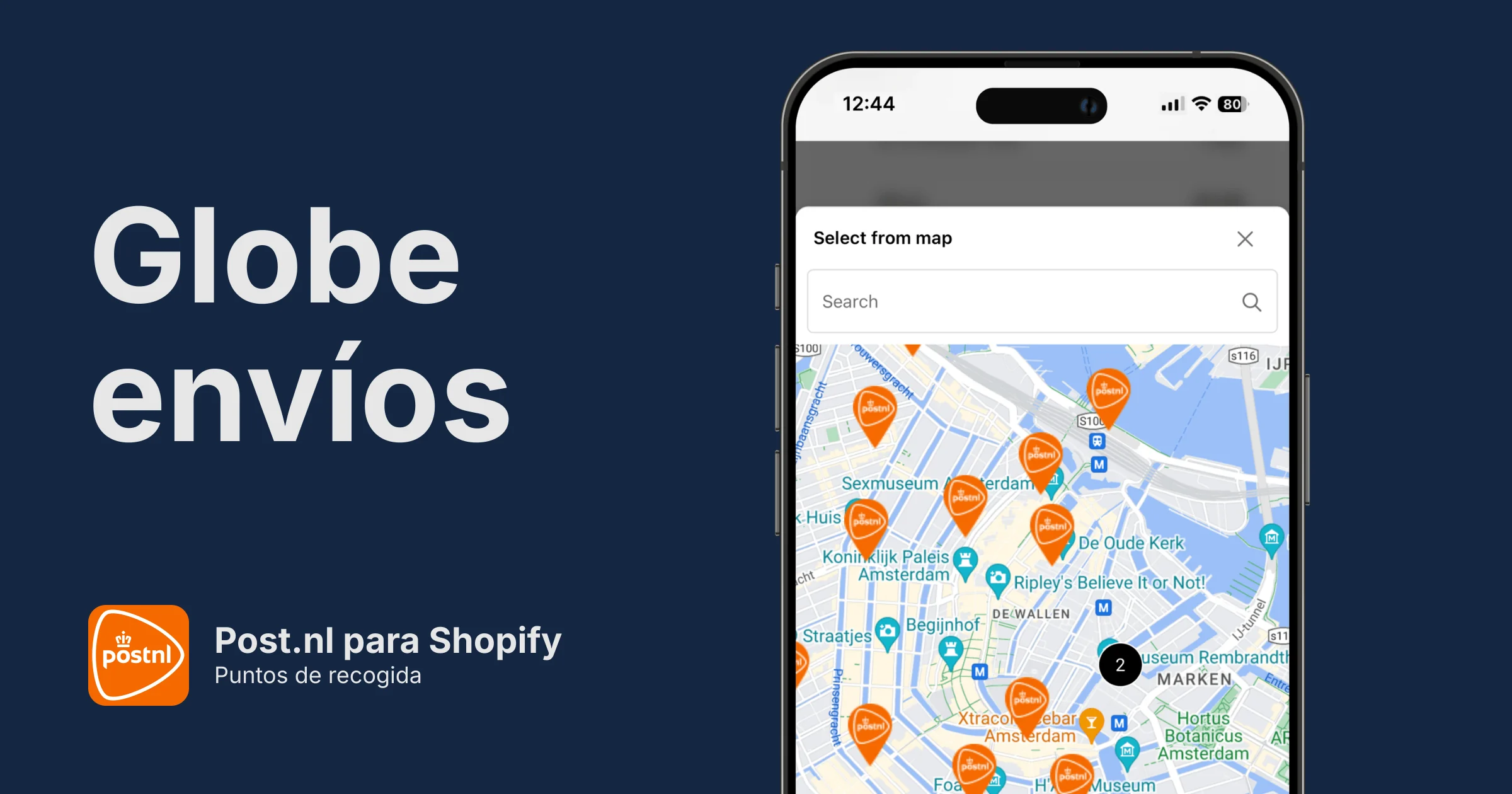 Puntos de recogida de PostNL para Shopify