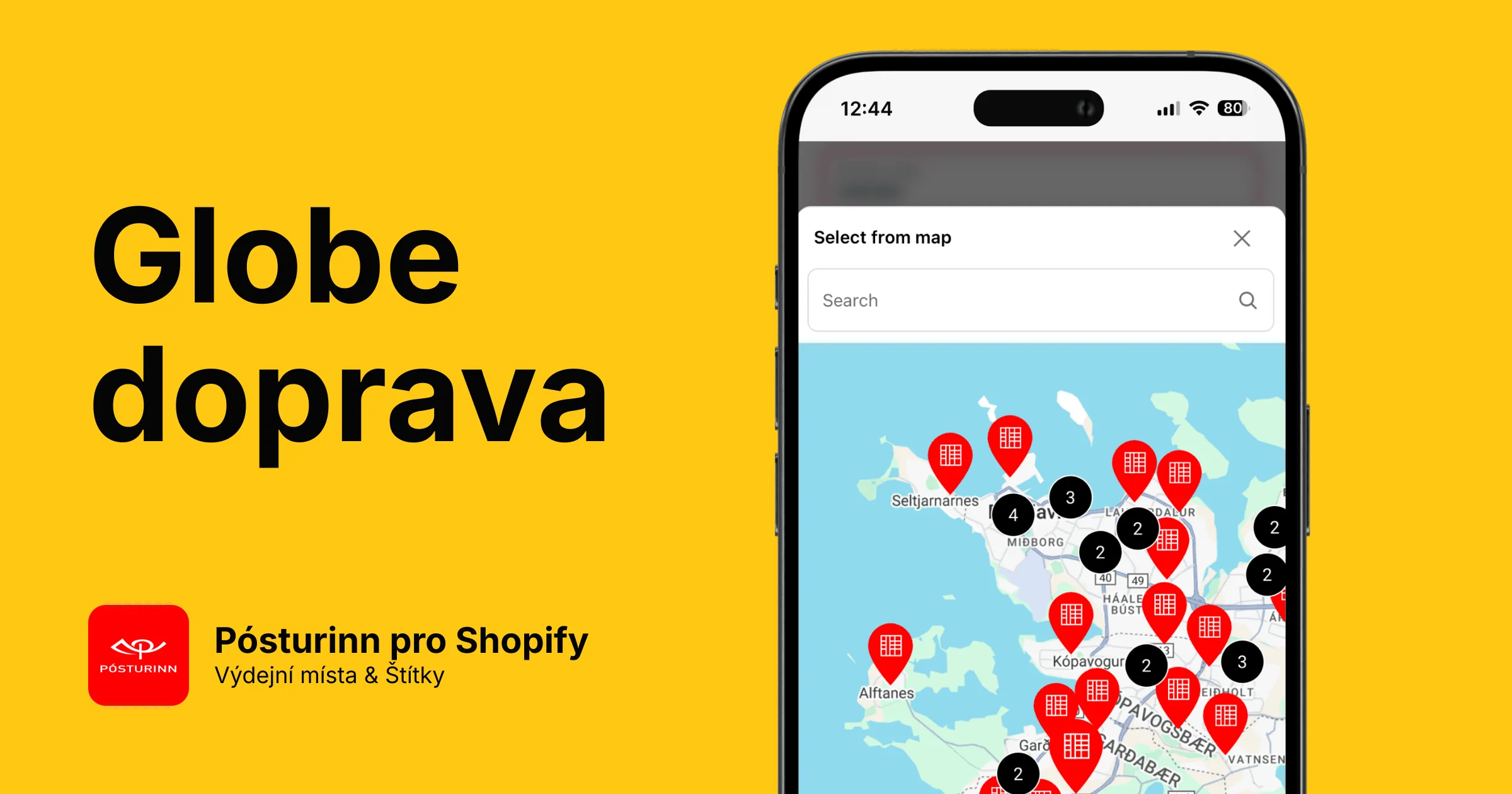 Pósturinn a její kompletní integrace pro Shopify