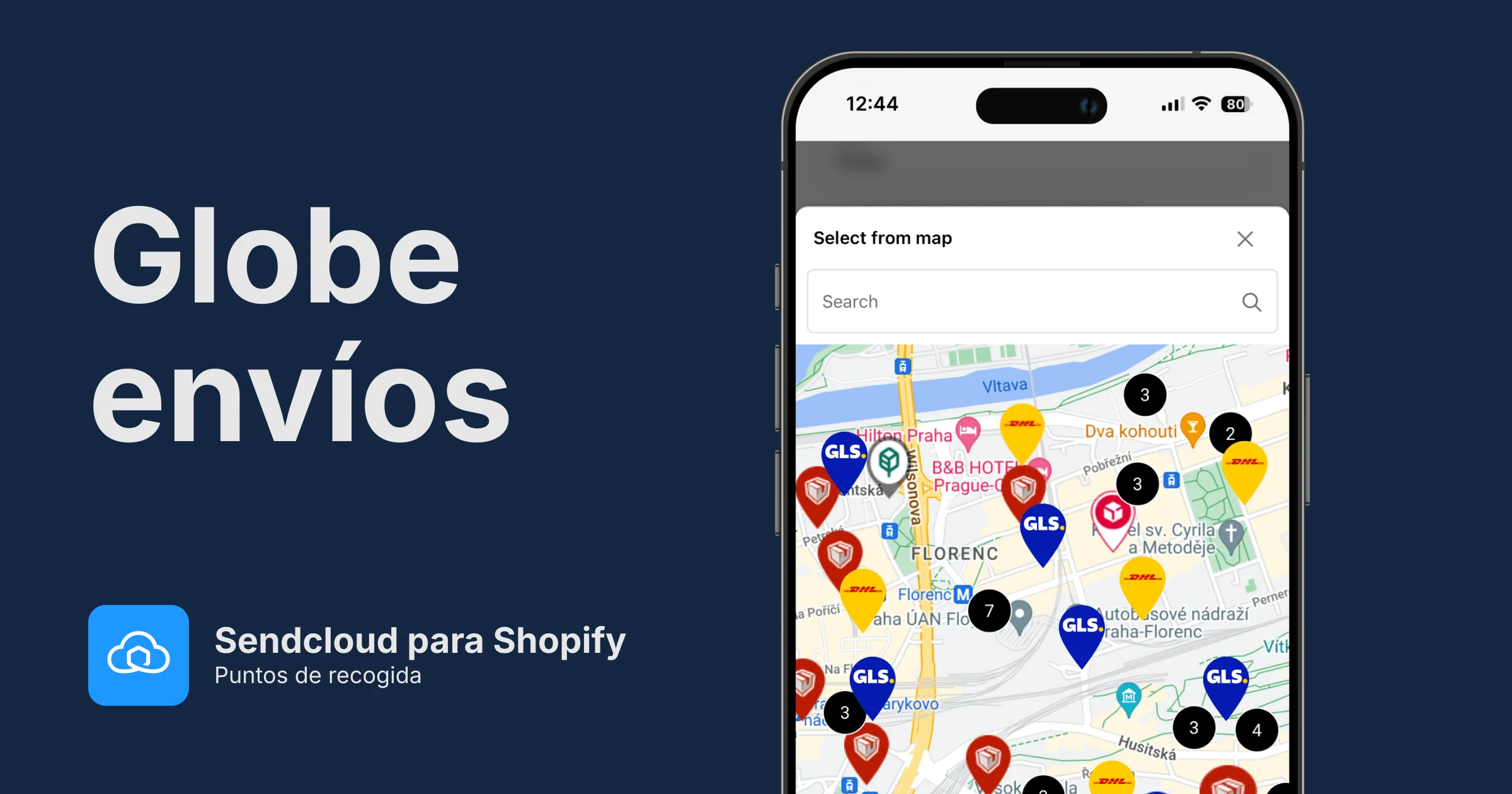 Puntos de recogida de Sendcloud para Shopify